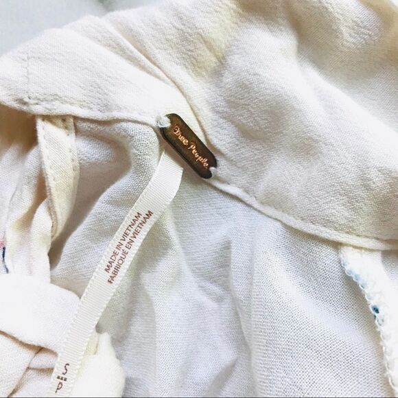 Free People Long Sleeve Tie Open Back Floral Dress - Picture 6 of 8